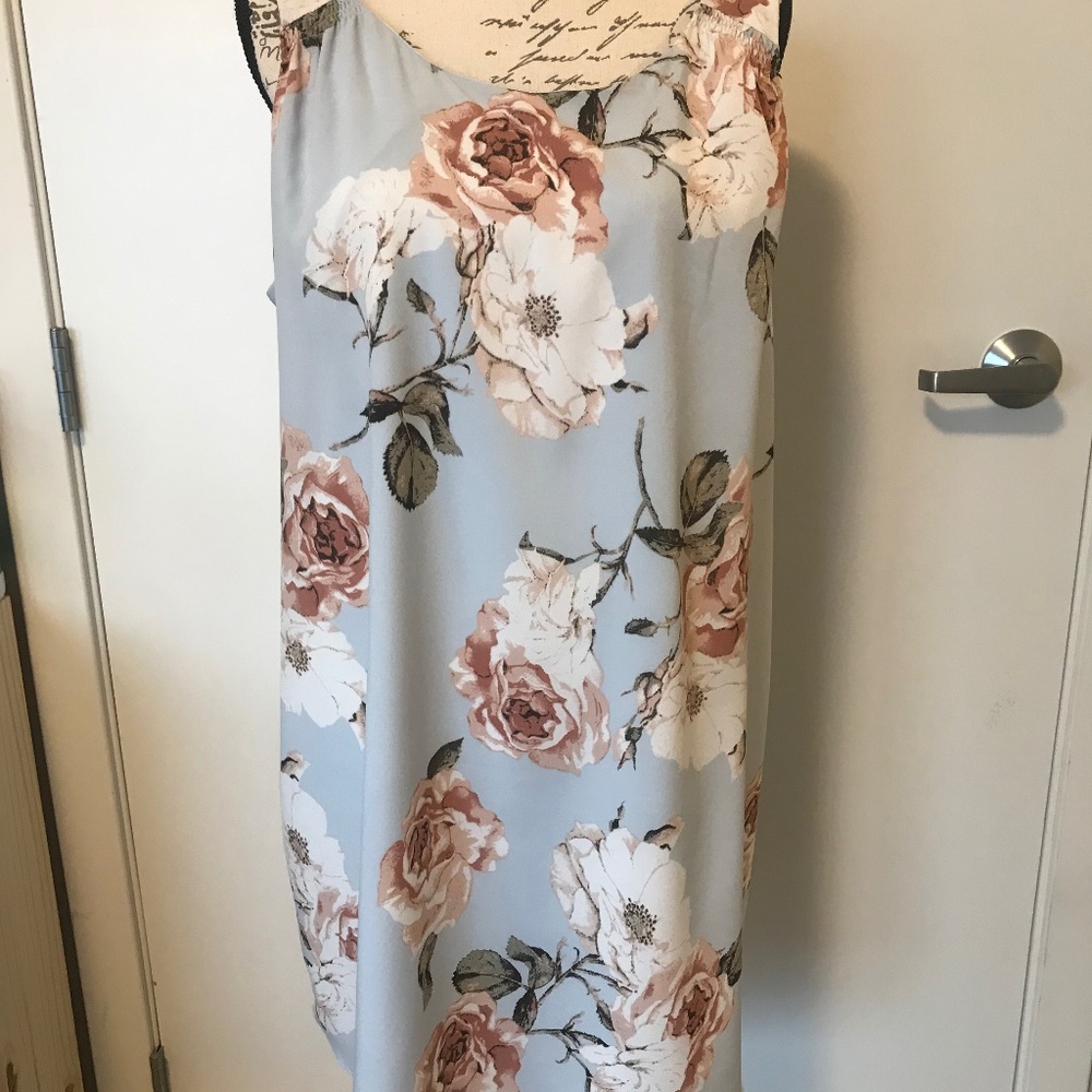 Floral Blue Dress/Top